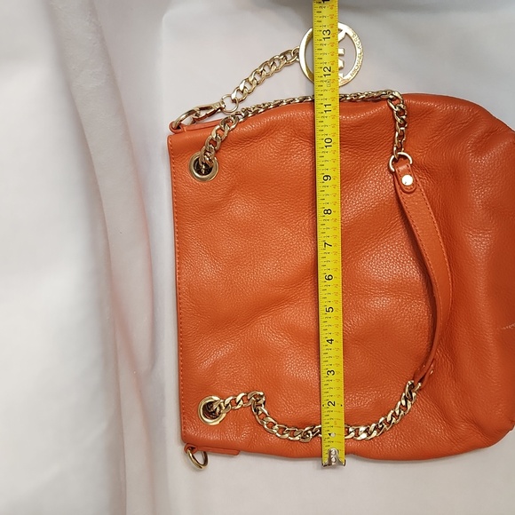 MICHAEL Michael Kors Orange Shoulder Bag with Chain Strap - Picture 13 of 16
